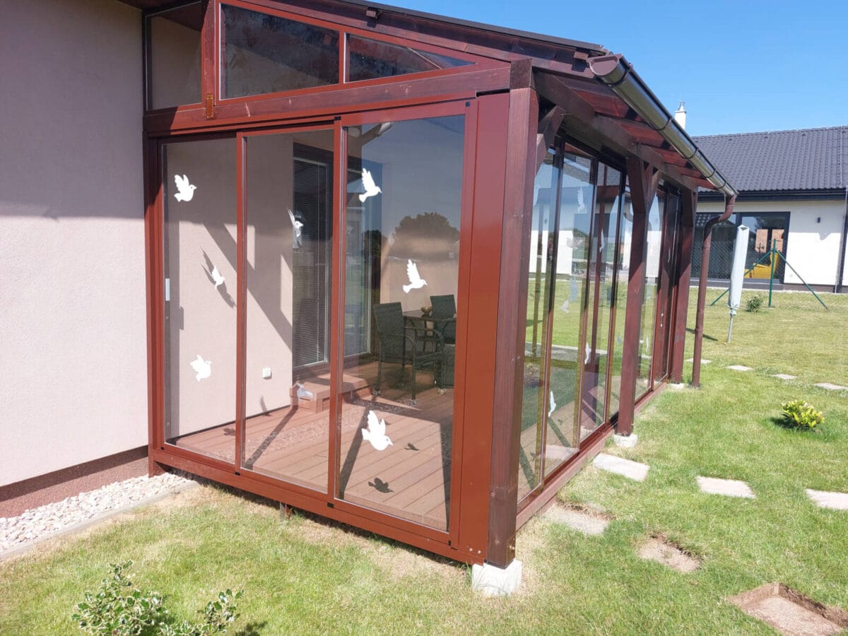 ALU-MASIV: zasklení terasy z hliníku, Hradec