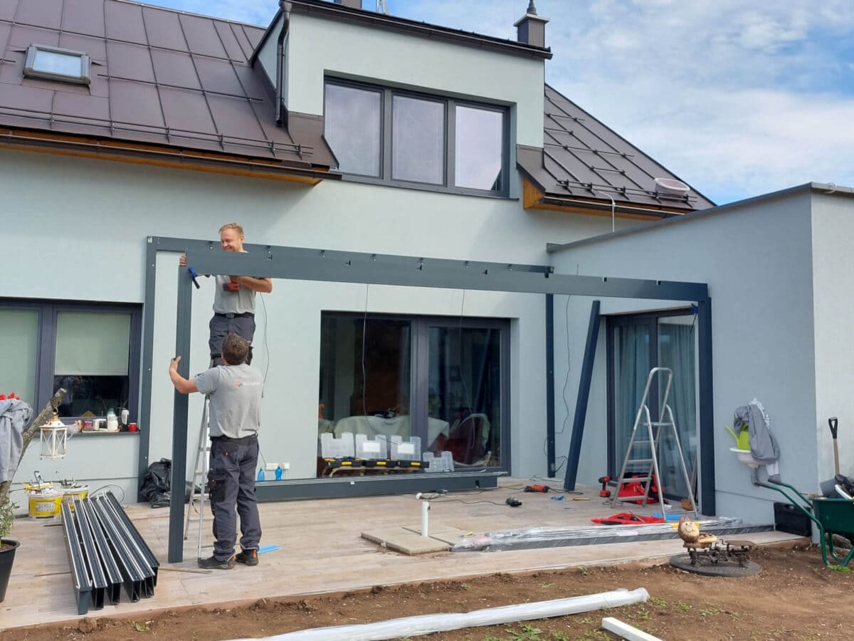 ALU-MASIV: stavba konstrukce zimní zahrady z hliníku, Vrchlabí