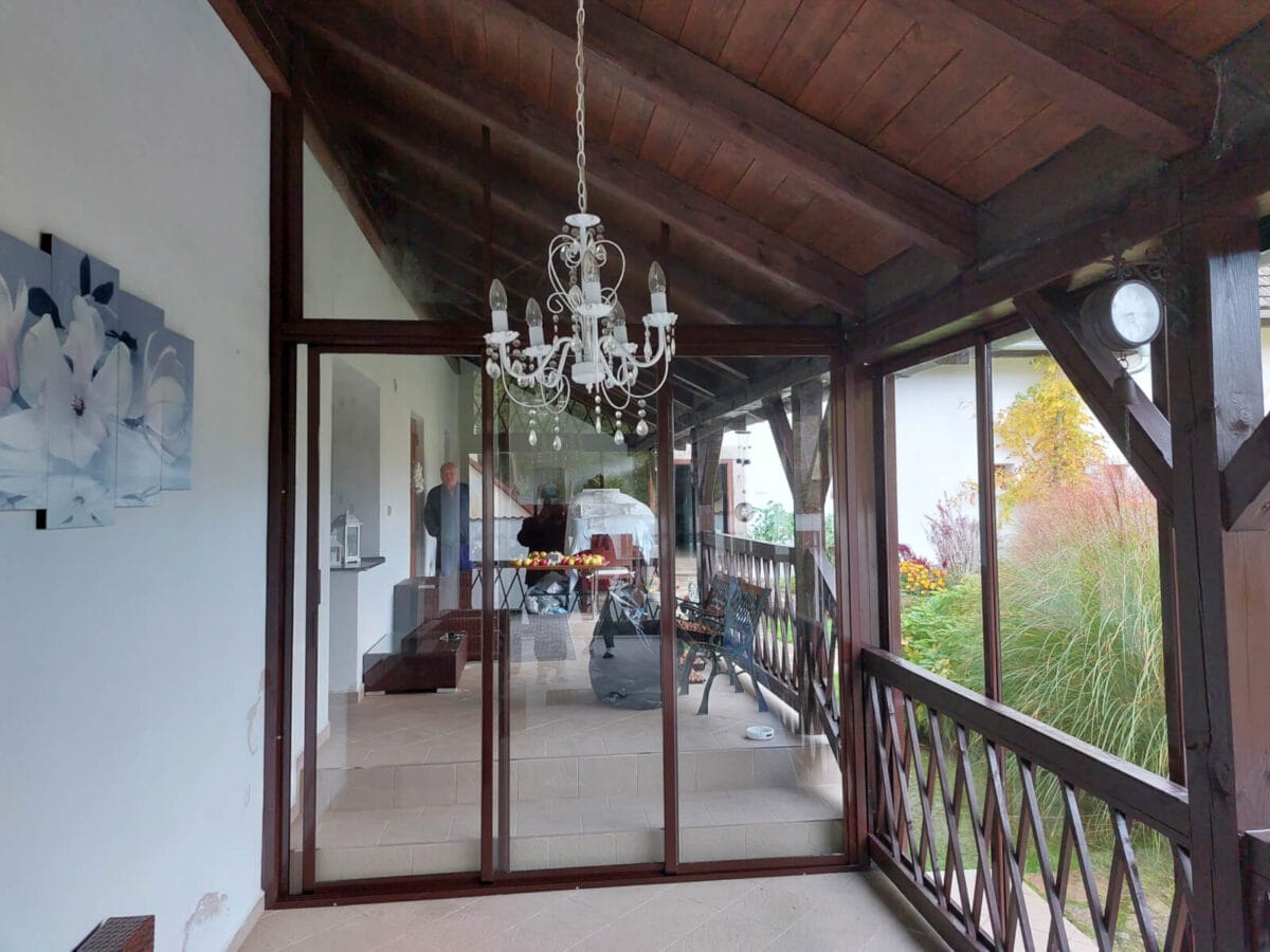 ALU-MASIV: zasklení verandy, Nové Hrady