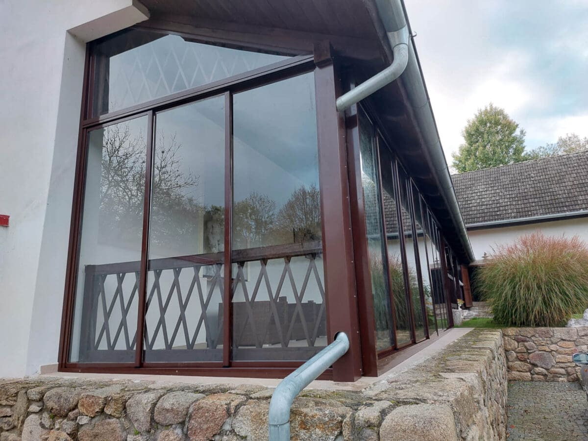 ALU-MASIV: zasklení verandy, Nové Hrady