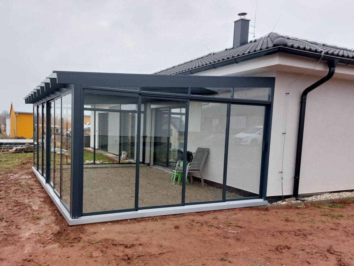 ALU-MASIV: zimní zahrada z hliníku, Knínice u Boskovic