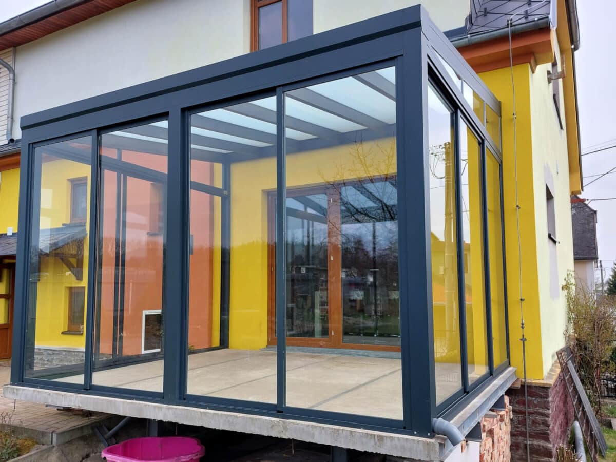 ALU-MASIV: zimní zahrada z hliníku, Budišov