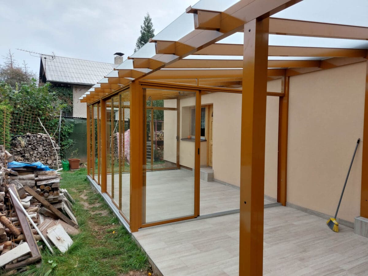 ALU-MASIV: zimní zahrada z hliníku, Sadská