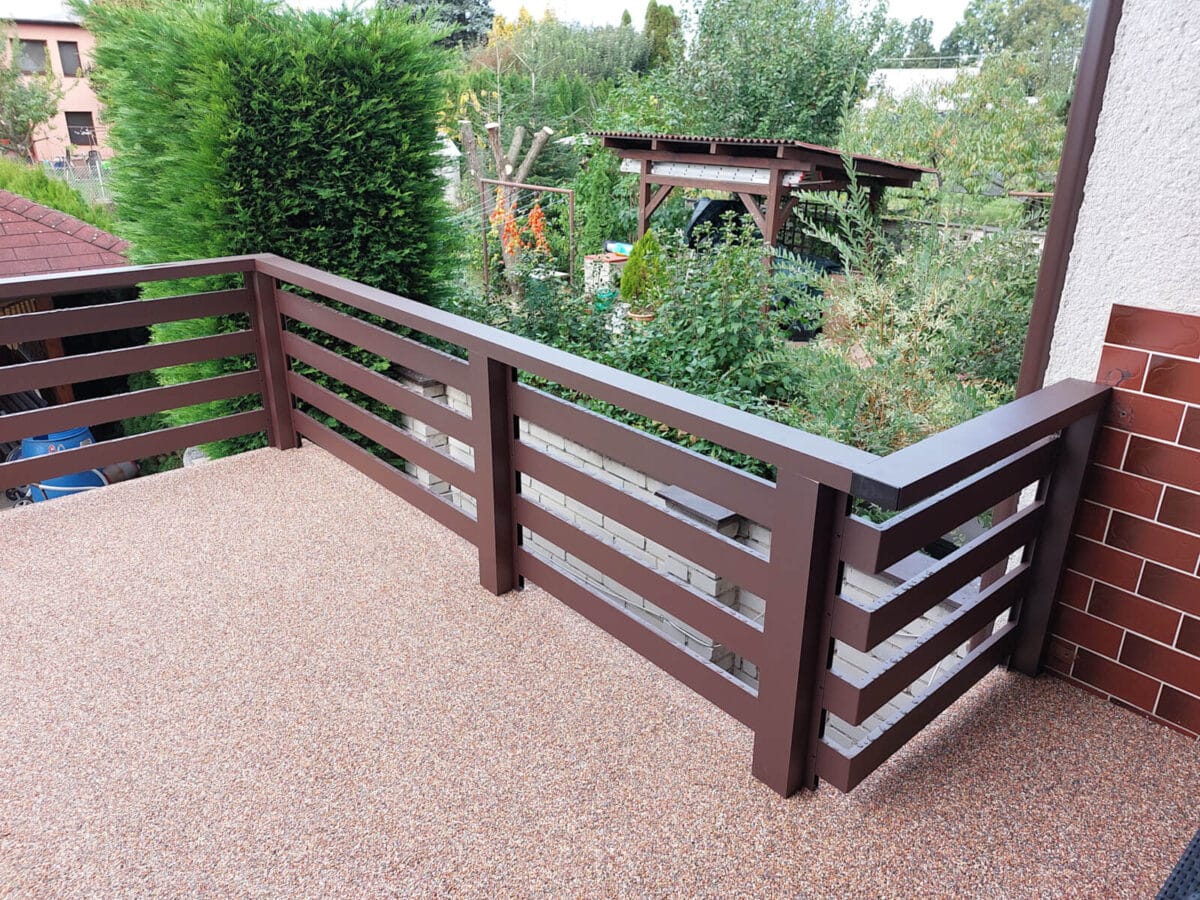 ALU-MASIV: hliníkové zábradlí, Holešov