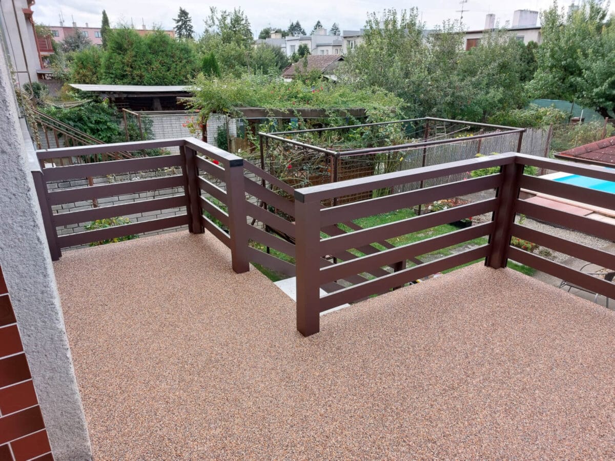 ALU-MASIV: hliníkové zábradlí, Holešov