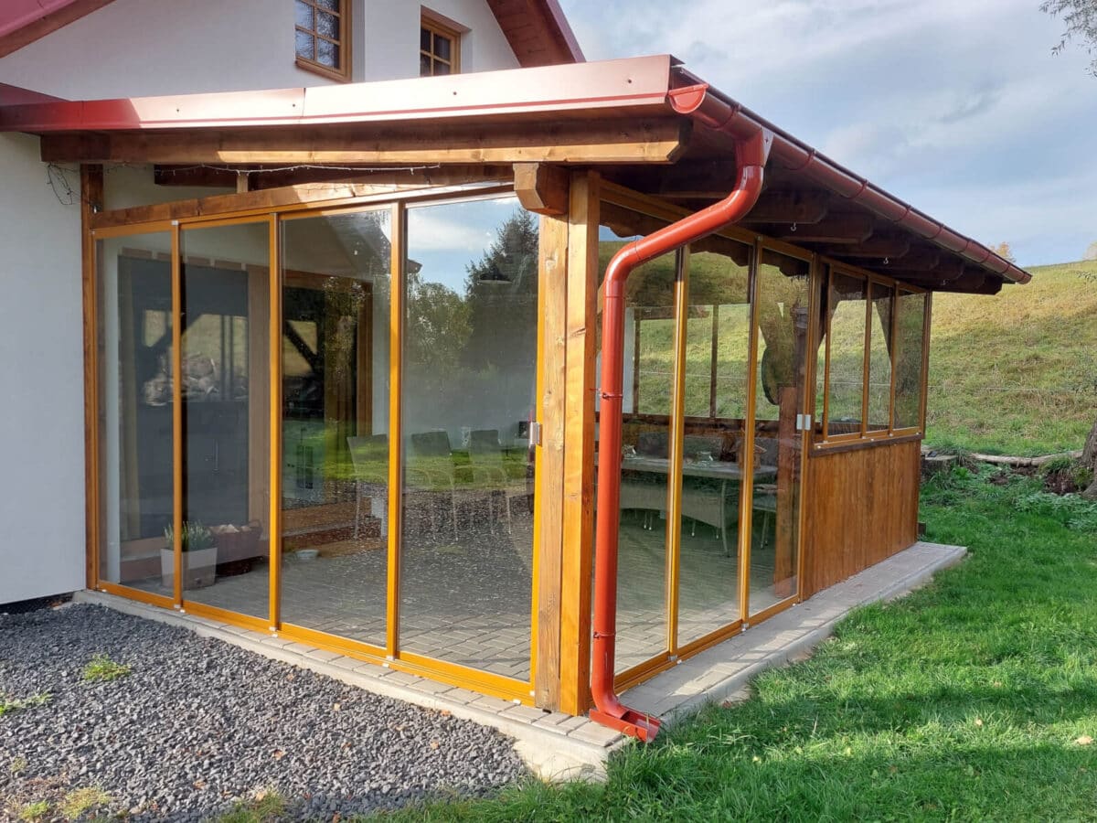 ALU-MASIV: hliníkové zasklení verandy, Království (Šluknov)